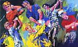 Leroy Neiman Golf Winners painting